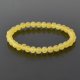 Raw Yellow amber bracelet Baroque